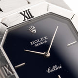 Rolex Cellini Octagon 18k Blue 1970s