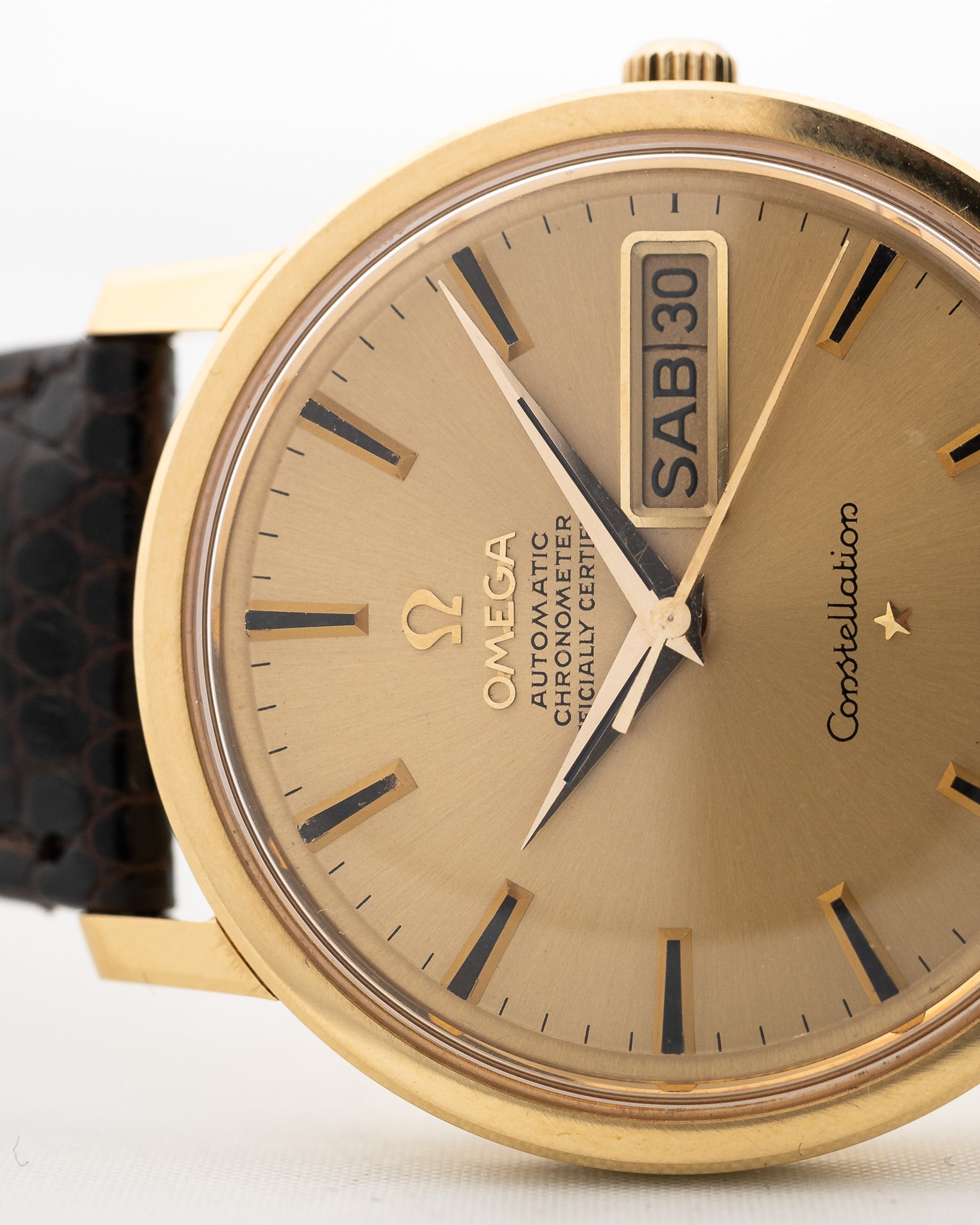 Omega Constellation 18k Day Date 1968