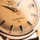 Omega Constellation 18k Rose Date Onyx 1960