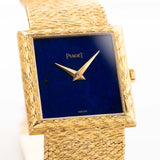 Piaget 18k Rectangular Lapislazuli 1970s