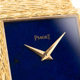 Piaget 18k Rectangular Lapislazuli 1970s