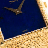 Piaget 18k Rectangular Lapislazuli 1970s