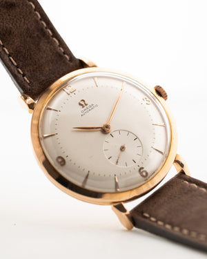 Omega Sub Second Jumbo 18k Rose 1952