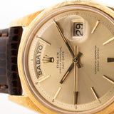 Rolex Day Date Florentine Pie Pan 18k 1963