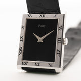 Piaget Tank Black Roman 18k 1970s