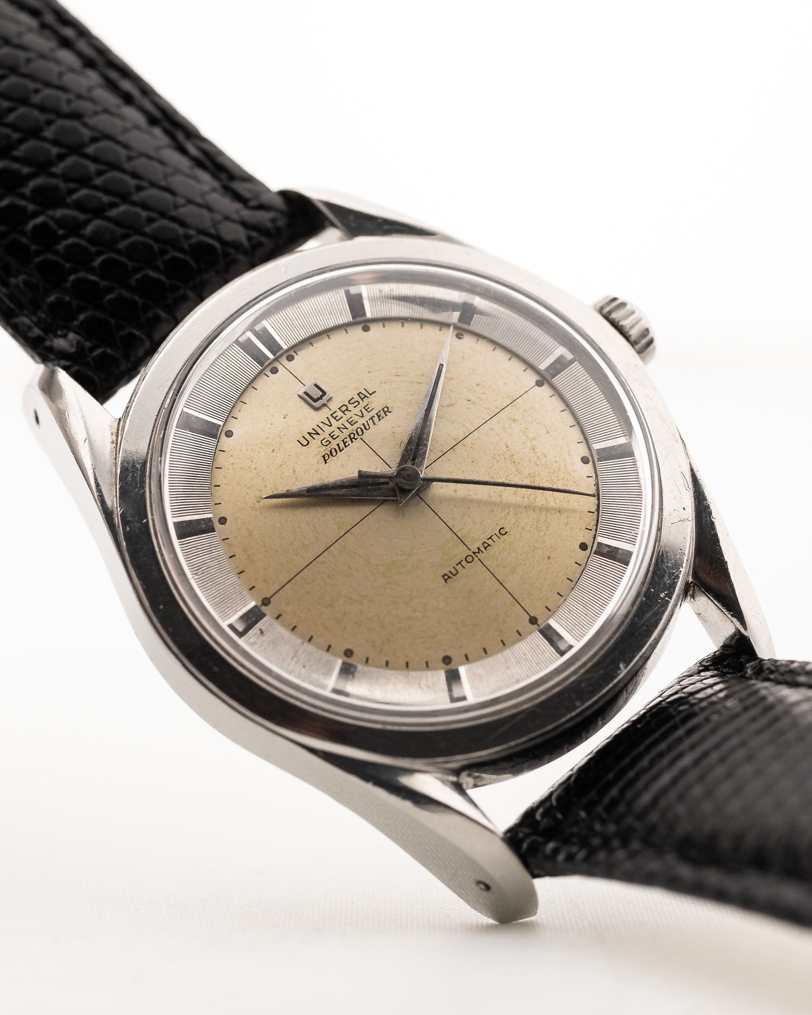 Universal Geneve Polerouter Silver 1956