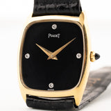 Piaget Square 18k Diamond Onyx 1970s