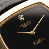 Rolex Cellini 18k Black Roman 1970