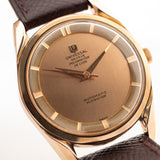 Universal Geneve Polerouter 18k Rose De Luxe 1957