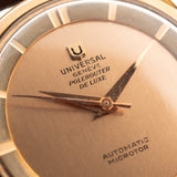 Universal Geneve Polerouter 18k Rose De Luxe 1957