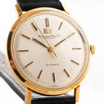 IWC R818A Automatic 18k 1966 - iwc watch yellow gold closeup