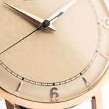 Jaeger LeCoultre 18k Rose Railroad 1950s