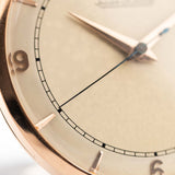 Jaeger LeCoultre 18k Rose Railroad 1950s
