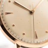 Jaeger LeCoultre Dress 18k Rose Sword 1950s