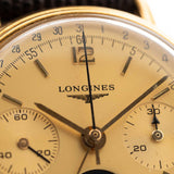 浪琴 6574 月亮相位計時碼錶 18K金 1985年