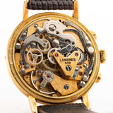 浪琴 6574 月亮相位計時碼錶 18K金 1985年