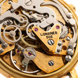 浪琴 6574 月亮相位計時碼錶 18K金 1985年