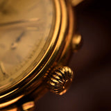 浪琴 6574 月亮相位計時碼錶 18K金 1985年