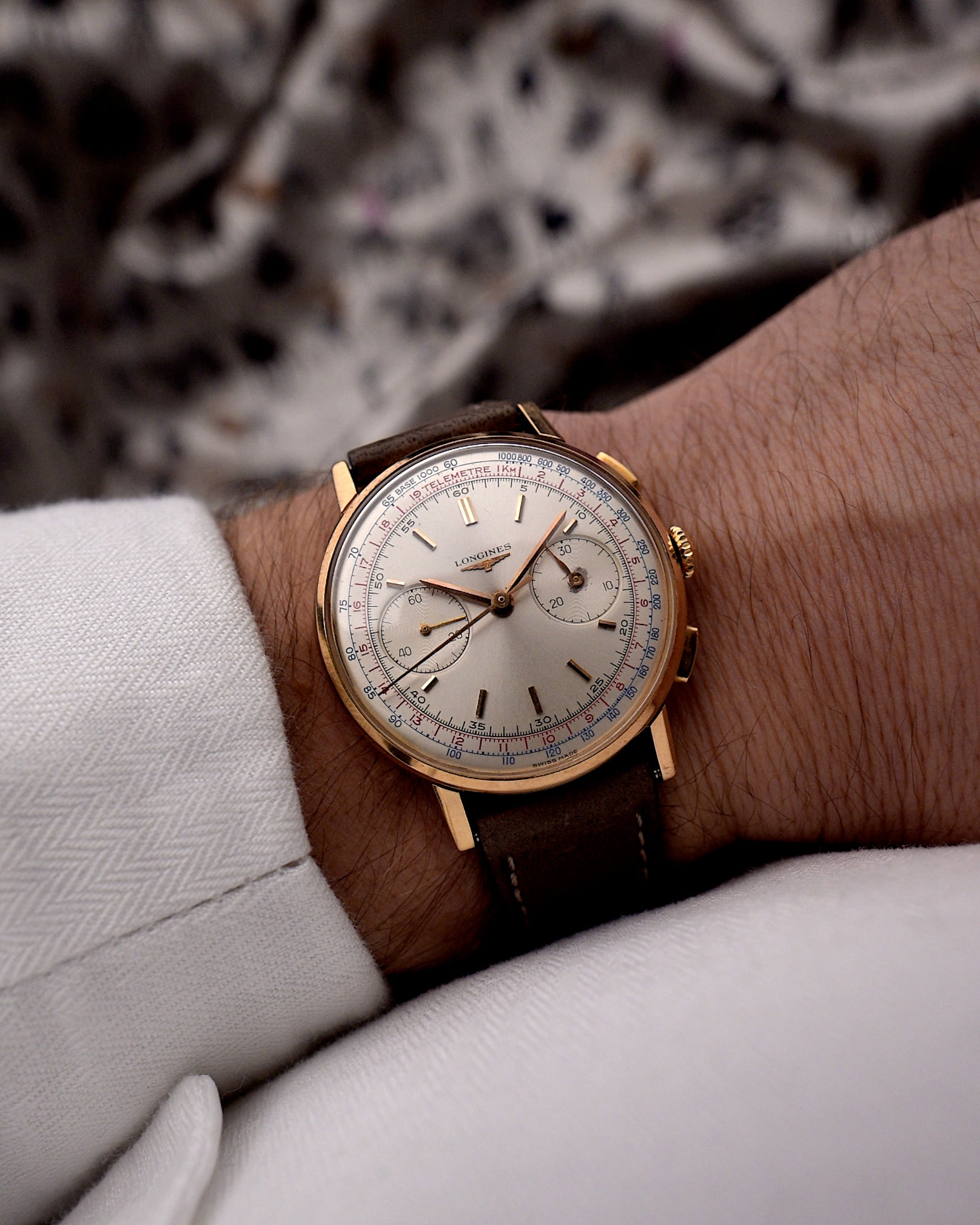 Longines Flyback Chronograph 18k Rose 1967 – GOLDAMMER