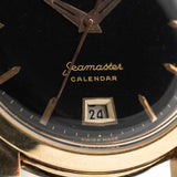 Omega 2627 Seamaster 14k Calendar Black 1950