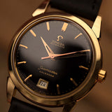 Omega 2627 Seamaster 14k Calendar Black 1950