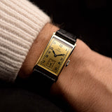 Omega Art Deco 14k Rectangular 1935