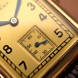 Omega Art Deco 14k Rectangular 1935