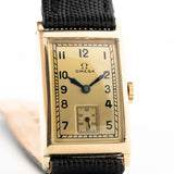 Omega Art Deco 14k Rectangular 1935
