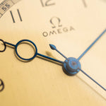 Vintage Omega Art Deco Pontife 1939 stainless steel case and golden dial