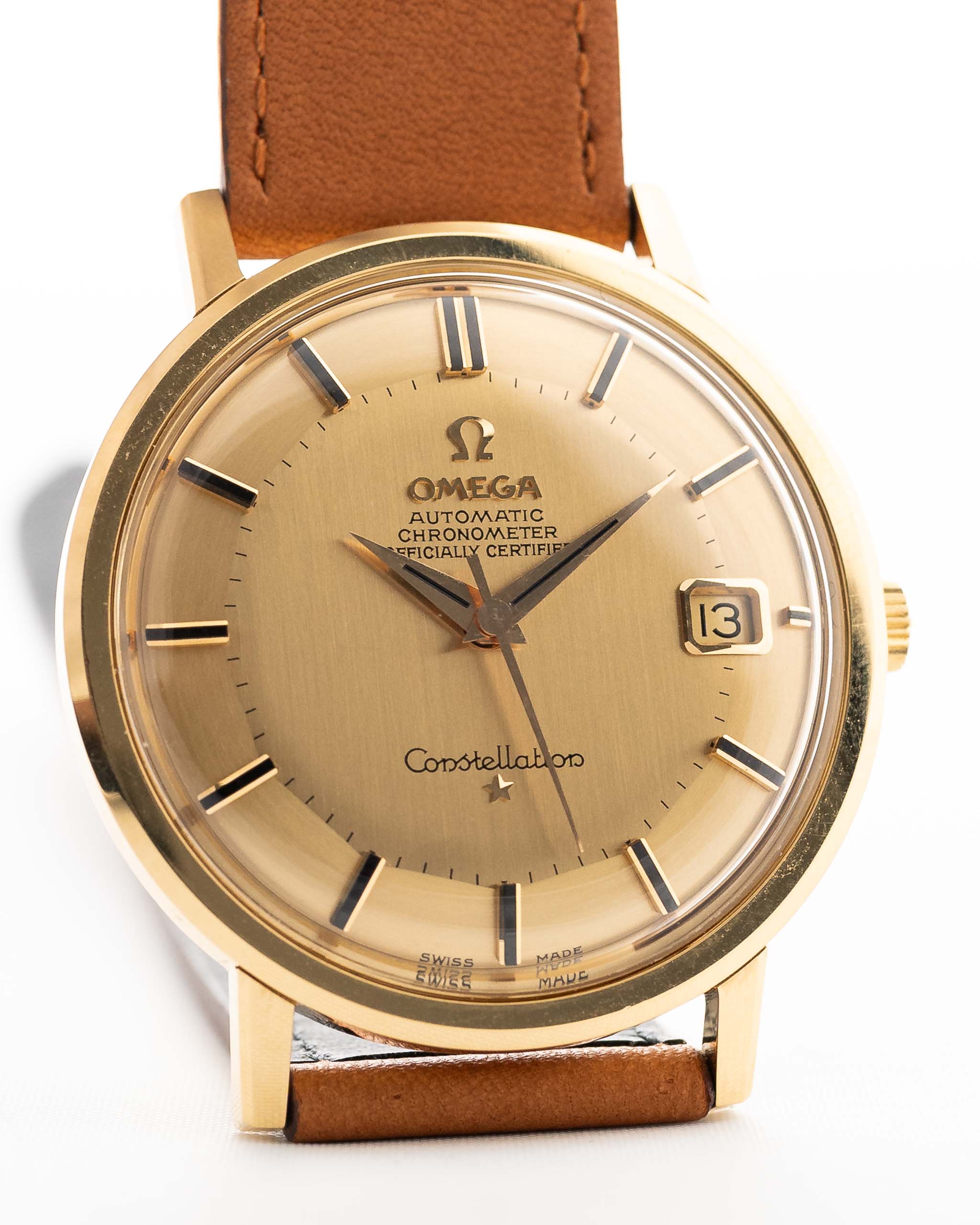 Omega Constellation 168004 Date Onyx 18k 1966 – GOLDAMMER