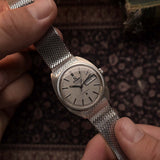 Omega Constellation 168019 C-Shape 18k Linen Day Date 1968