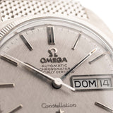 Omega Constellation 168019 C-Shape 18k Linen Day Date 1968