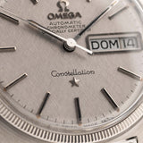 Omega Constellation 168019 C-Shape 18k Linen Day Date 1968