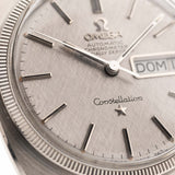 Omega Constellation 168019 C-Shape 18k Linen Day Date 1968