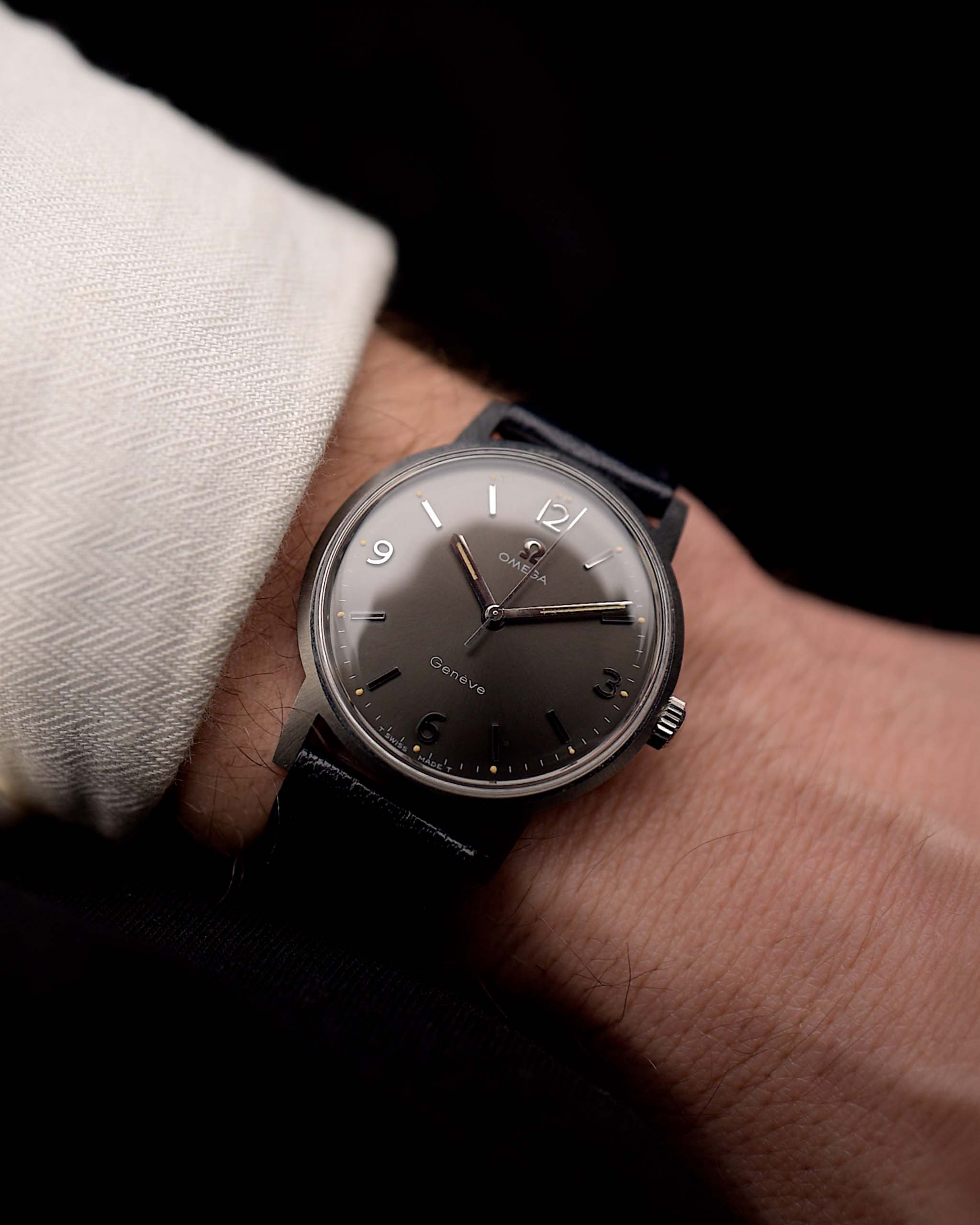 Omega Watch - Vintage Omega Genève 135070 Grey 1970 Stainless steel