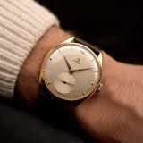 Omega Jumbo 2620 Sub Second 18k Rose 1947