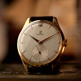 Omega Jumbo 2620 Sub Second 18k Rose 1947