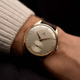 Omega Jumbo 2620 Sub Second 18k Rose 1947