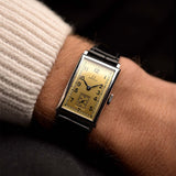 Omega Rectangular Art Deco Gold Dial 1939