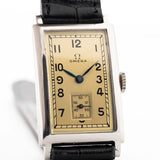 Omega Rectangular Art Deco Gold Dial 1939