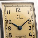 Omega Rectangular Art Deco Gold Dial 1939