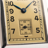 Omega Rectangular Art Deco Gold Dial 1939