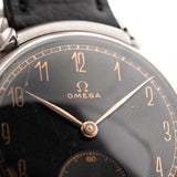 Omega Art Deco Gilt Scarab 1940s