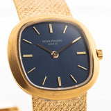Patek Philippe 4115 Cushion 18k Blue 1980s