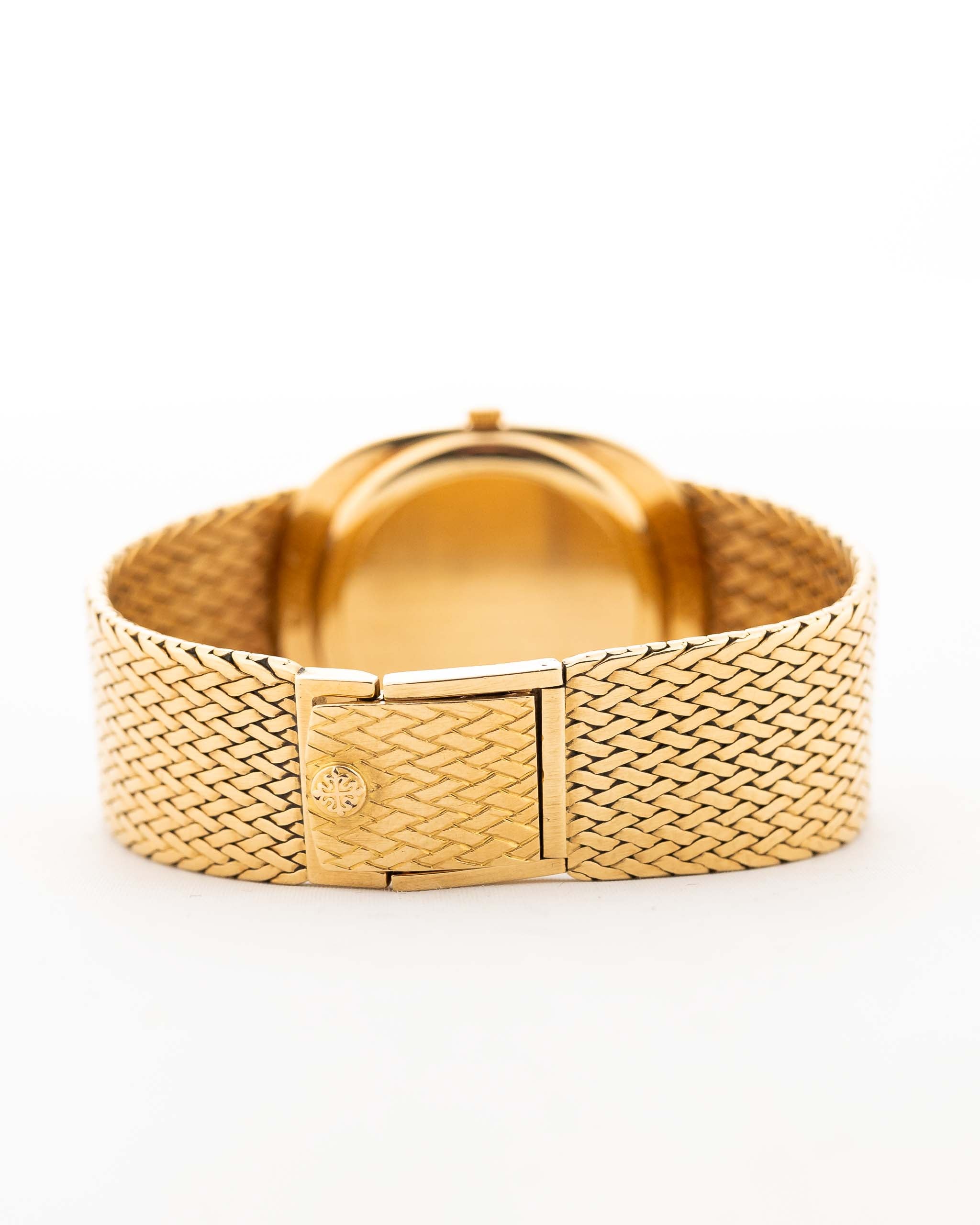 Vintage Patek Philippe Ellipse 3605 Jumbo 1982 18k yellow gold Bracelet and Clasp