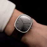 Preowned Patek Philippe Ellipse 3738 Grey 18k white gold 1980s with grey dial