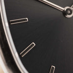 Vintage Patek Philippe Ellipse 3738 Grey 18k white gold 1980s with grey sunburst dial Markers