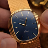 Patek Philippe Ellipse 3857J mit abgestuftem Gehäuse, 1980er Jahre