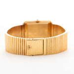 Vintage Patek Philippe Onyx 3649 Jumbo 1970s 18k yellow gold bracelet and clasp logo
