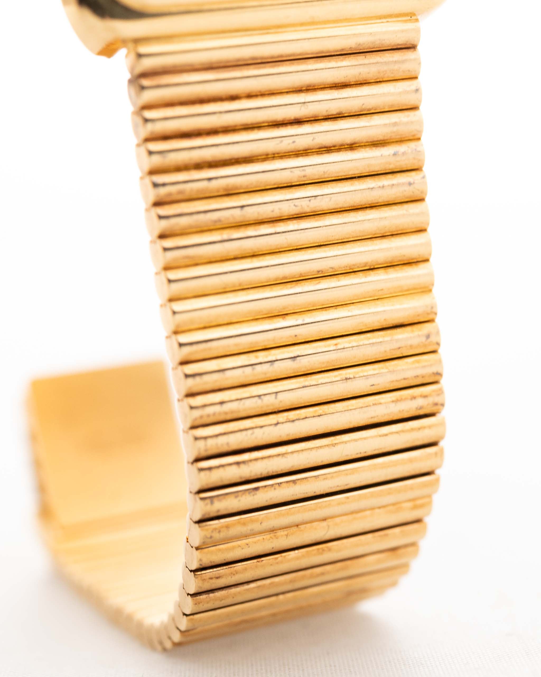 Vintage Patek Philippe Onyx 3649 Jumbo 1970s 18k yellow gold bracelet